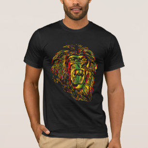 Färger för Reggae för Rasta T-tröja lejona T Shirt