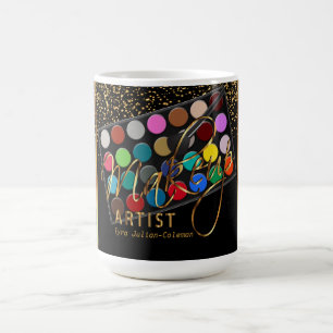 Färger för regnbåge för Makeupkonstnär Kaffemugg