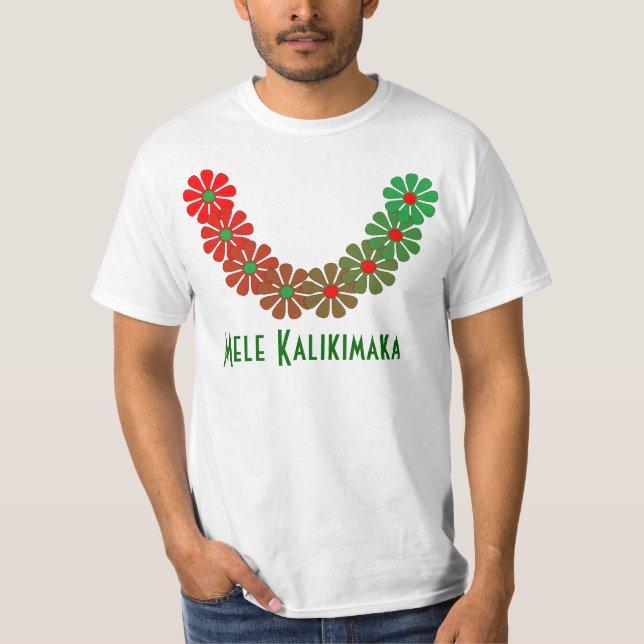 Färger för T-tröjaLeiMele Kalikimaka god jul T-shirt (Framsida)
