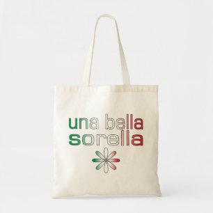 Färger för Una Bella Sorella italienflagga Tygkasse