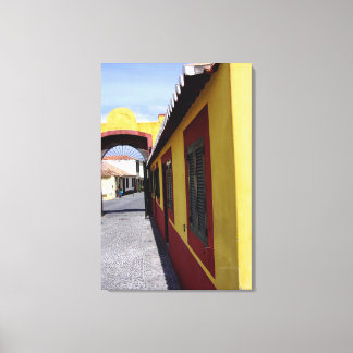 Färger från Funchal Portugal Lindad Canvas