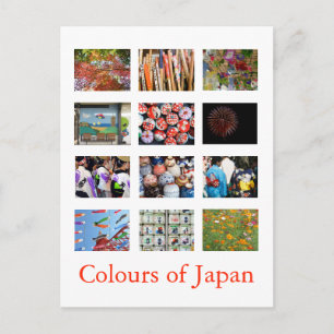 Färger i Japan (färgrik) Vykort