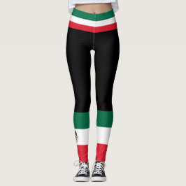 Färger i Mexiko Flagga Leggings