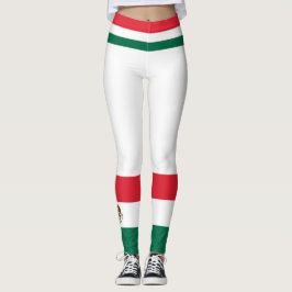 Färger i Mexiko Flagga Leggings