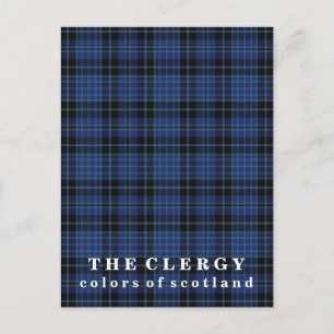 Färger of Scotland Clergy Tartan Vykort