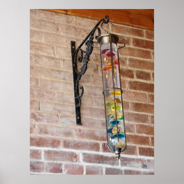 Färger På En Tegelvägg Poster (Framsidan)