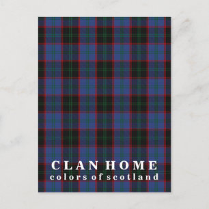 Färger Scotland Klan Home Tartan Vykort