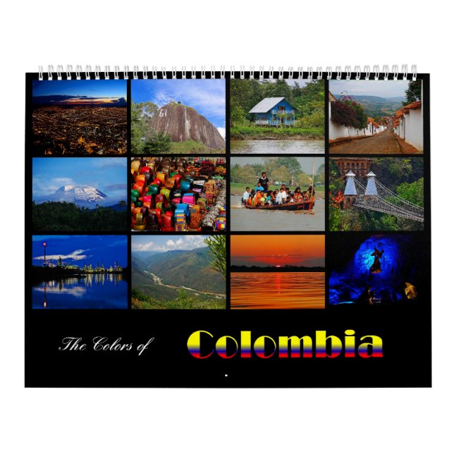 Färgerna av den Colombia kalendern 2013 Kalender (Omslag)