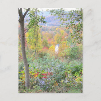 färgerna av en bergnedgång vykort