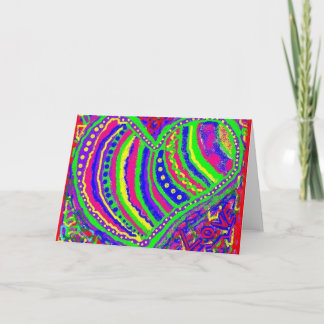 Färgerna av kärlek kort