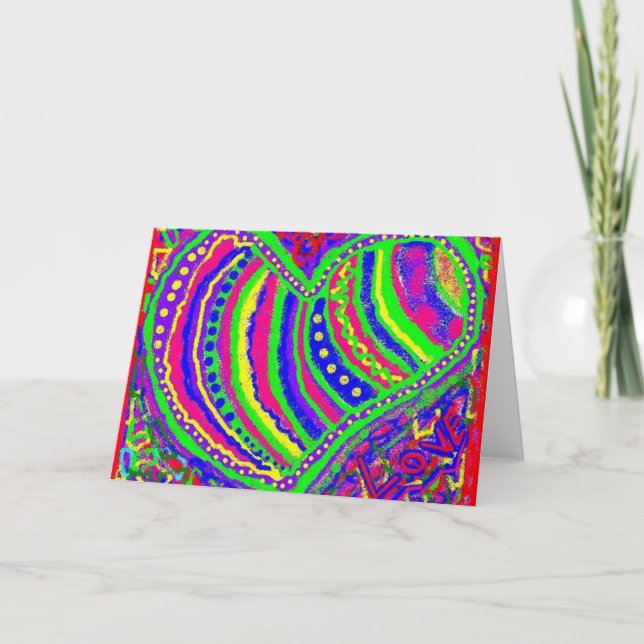 Färgerna av kärlek kort (Framsida)