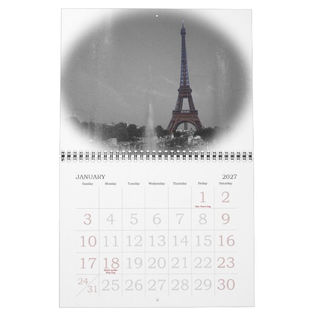 Färgerna av liv kalender (Jan 2027)