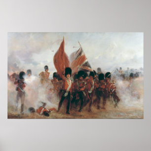 Färgerna: för- av de Scots vakterna Poster