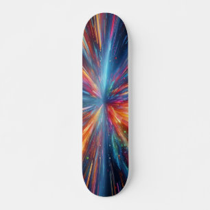 Färgexplosion mönster mini skateboard bräda 18,5 cm