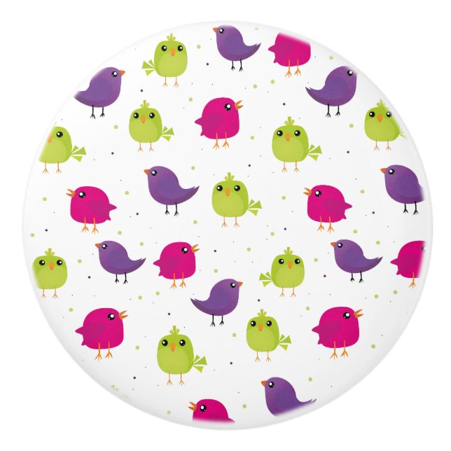 Färgfåglar i rött knopp (Framsidan)