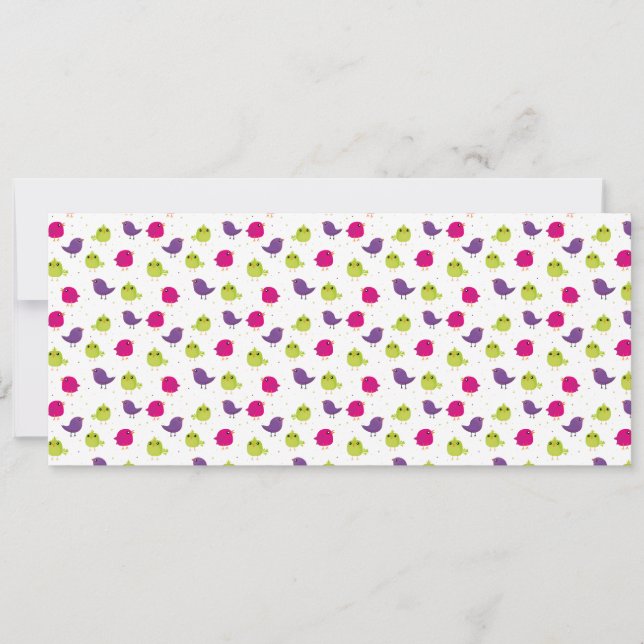 Färgfåglar i rött meddelande (Framsida)