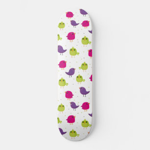Färgfåglar i rött mini skateboard bräda 18,5 cm