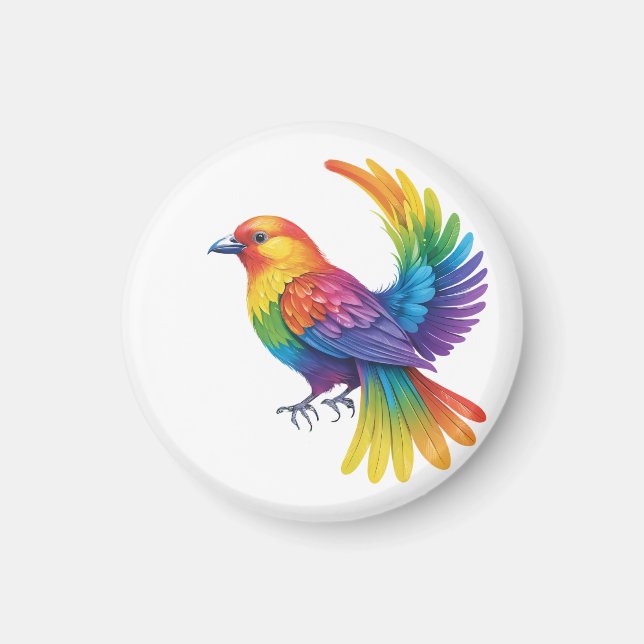 Färgfåglar Magnet (Framsidan)