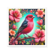 Färgfåglar Perched på Gren