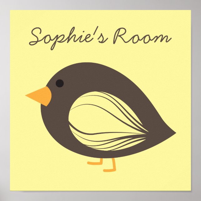 Färgfåglar poster i kallt vatten (Framsidan)