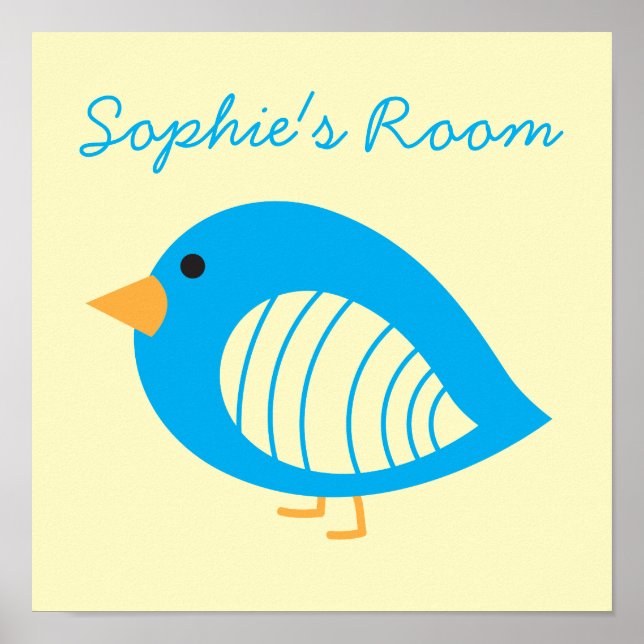 Färgfåglar poster i kallt vatten (Framsidan)