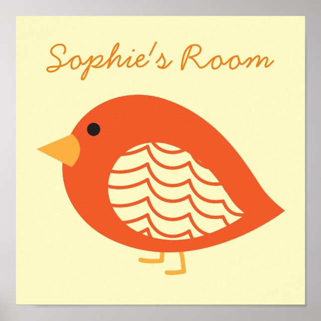 Färgfåglar poster i kallt vatten (Framsidan)