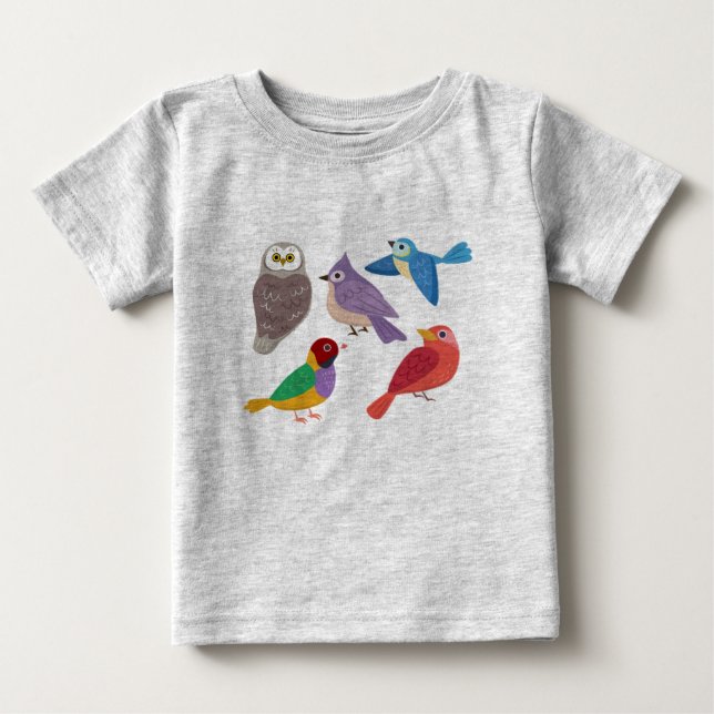 Färgfåglar Tee (Framsida)