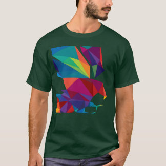 Färgfåglars retro t shirt
