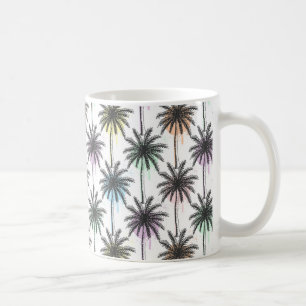 Färgfall Handflatan Träd Mönster Kaffemugg