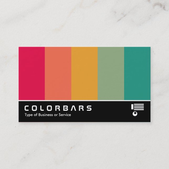 Färgfält i widescreenformat 02 visitkort (Framsida)