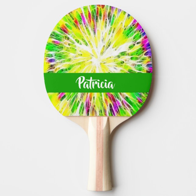 Färgfärg, eget namn mönster pingisracket (Framsidan)