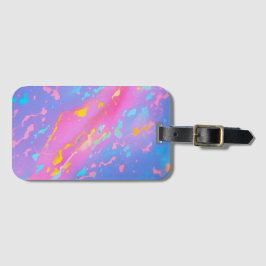 Färgfärg för Abstrakt av konsomisk vattenfärg Bagagebricka