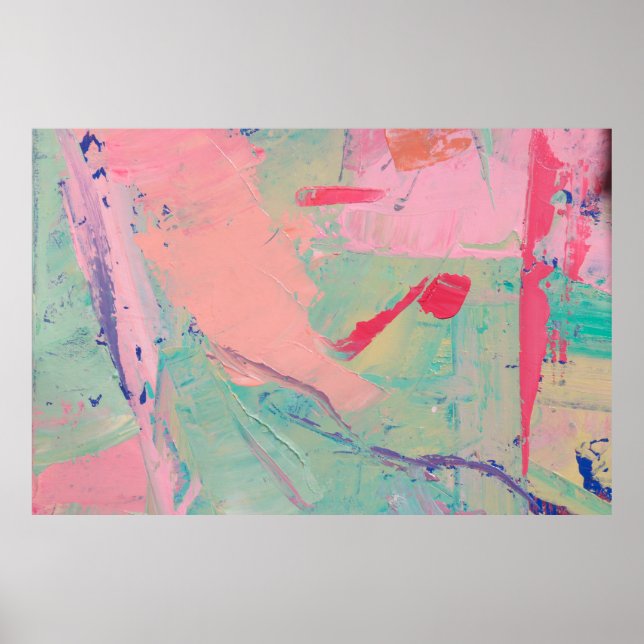 Färgfärg för flerfärgad olja, struktur. Abstrakt k Poster (Framsidan)