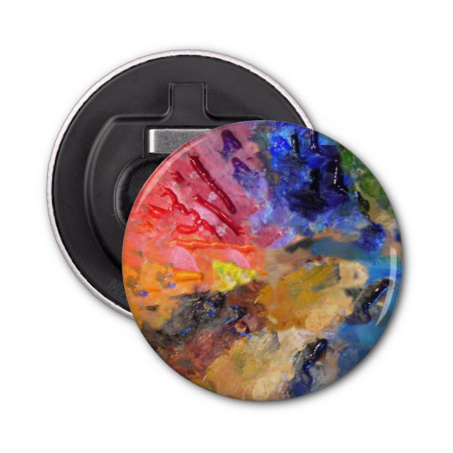 Färgfärg för konstnärliga målarfärg på handledaren flasköppnare (Framsidan)