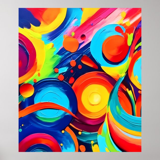 Färgfärg för kosmiska chaos poster (Framsidan)