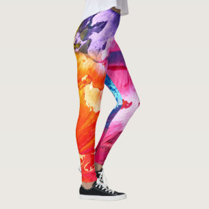 Färgfärg för modern Abstrakt Leggings