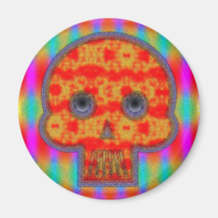 Färgfärg för Robot Skull-färg Magnet