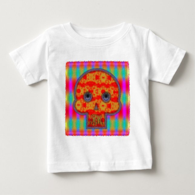 Färgfärg för Robot Skull-färg T Shirt (Framsida)