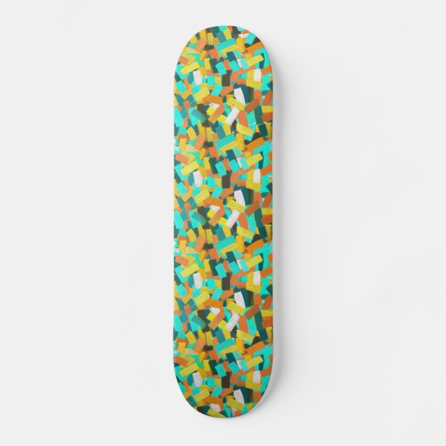 Färgfärg Mini Skateboard Bräda 18,7 Cm (Framsida)