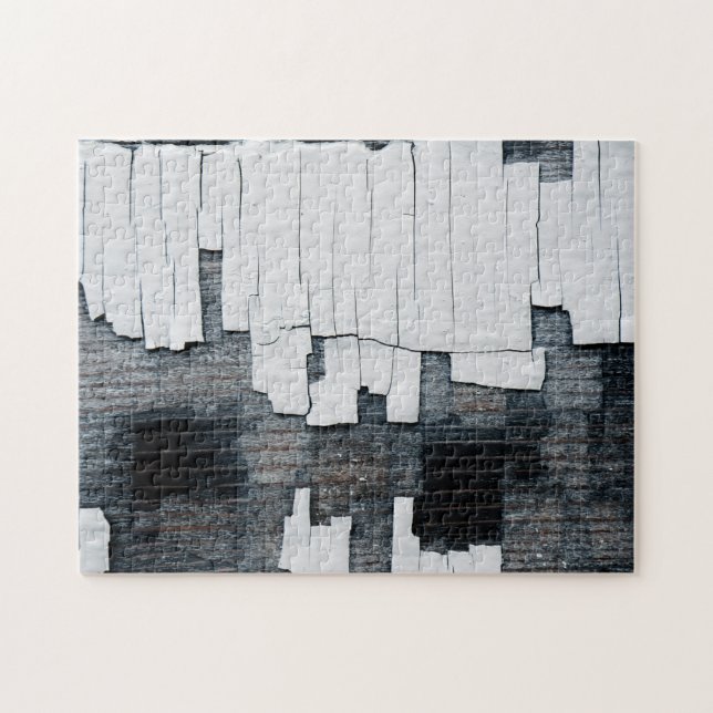 Färgfärg på trä pussel (Horisontell)