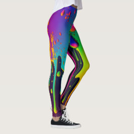 Färgfärg - Söt Leggings