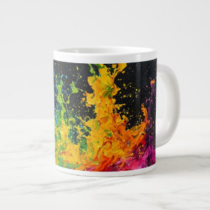 Färgfärg Stänk Jumbo Mugg