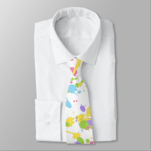 Färgfärg Stänk Necktie Slips