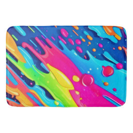 Färgfärgad färgplatta badrumsmatta