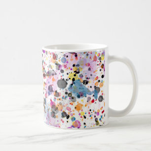 Färgfärgad färgplatta kaffemugg