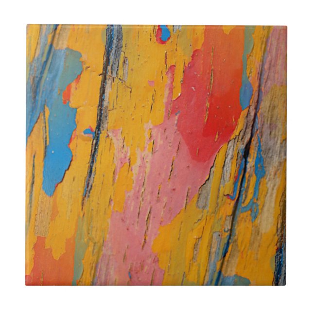 Färgfärgad färgplatta kakelplatta (Framsidan)