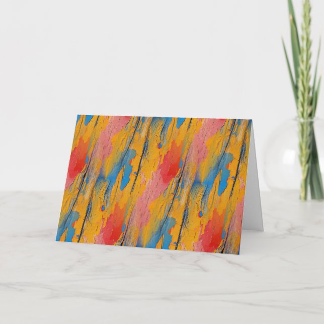 Färgfärgad färgplatta kort (Framsida)