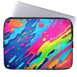 Färgfärgad färgplatta laptop fodral