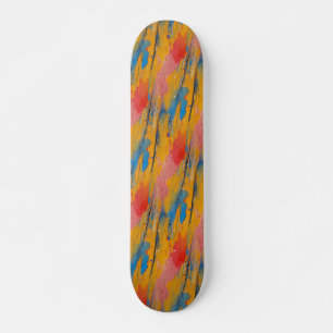 Färgfärgad färgplatta mini skateboard bräda 18,5 cm