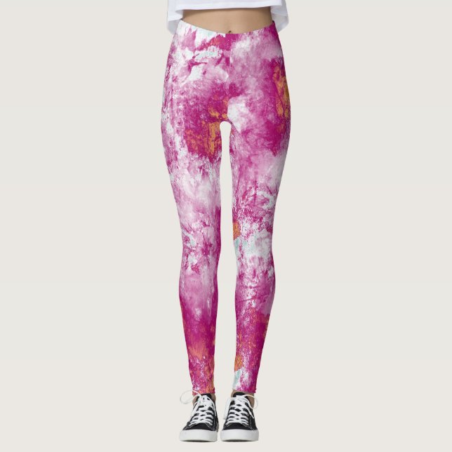 Färgfärgad färgplatta nr 5 leggings (Framsida)